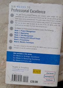Six Weeks to Professional Excellence Book