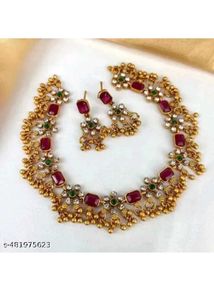 Elegant Pearl Necklace with Earrings combo of 2