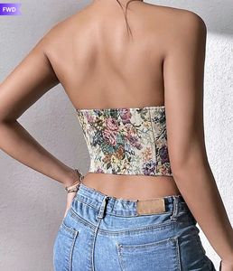 boho strapless sweetheart neckline corset