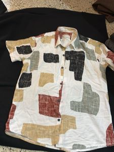 Abstract Print Short Sleeve Shirt