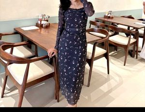 mesh bodycom dress from savana