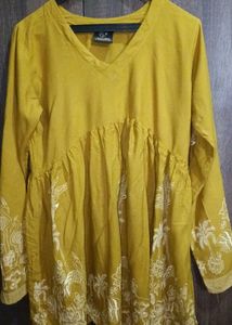 Stylish Mustard Ethnic Kurta