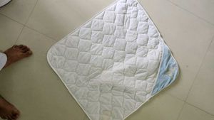Soft Blue Baby Swaddle Blanket