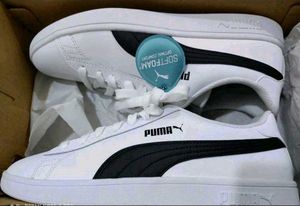 Puma White & Black Sneakers