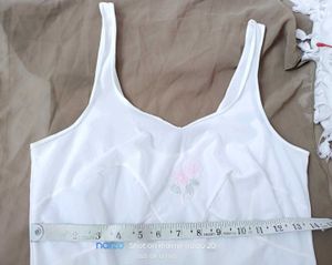 White Lace Trim Slip