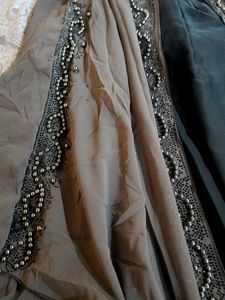 Elegant Ethnic Soudi Style Double Layered Abaya