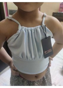 Cute Girls' Crop Top & Skirt Set