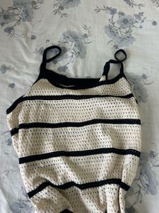 Striped Knit Mini Dress