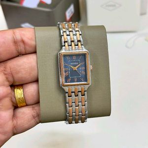 Fossil Rectangular Two-Tone Watch
