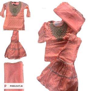 Girls Sharara Suit With Dupatta