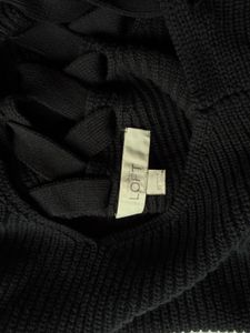 Loft - Black Ribbed Sweater (imported)
