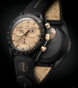 Omega x Swatch MoonSwatch Watch BLACK&amp;champagne DI