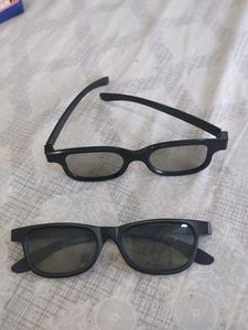 2 Pairs 3D Glasses