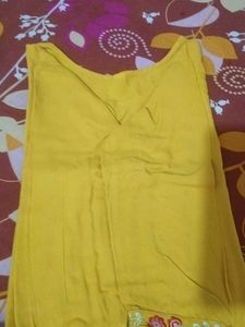 Yellow Kurta with Pink Palazzo Set