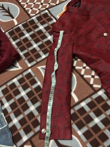 Red Patterned Blazer