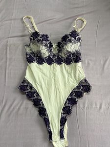 Women's Lace Trim Bodysuit