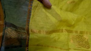Beautiful chanderi silk  Saree with Gold Print
