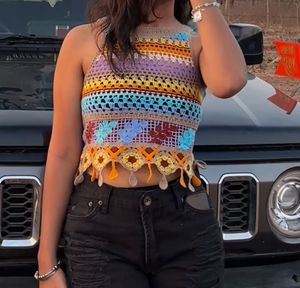 Boho Crochet Crop Top