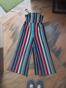 Striped Wide-Leg Jumpsuit