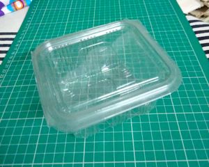 200 pcs Hinged Rectangular Food Containers