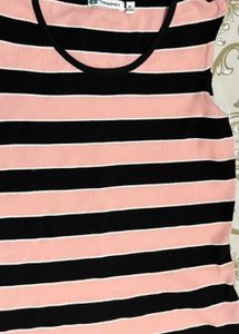 Striped Sleeveless Mini Dress