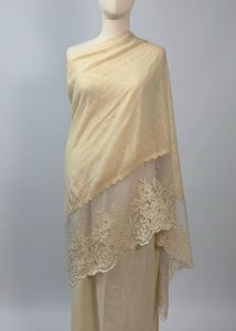 Ethnic side net lace hijab