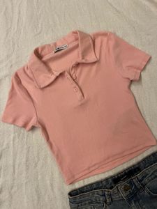 Baby Pink Cropped Top | FB Sister