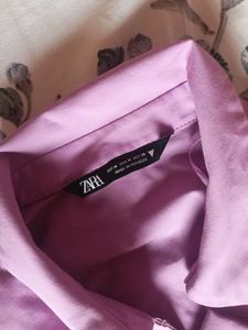Lilac Ruched Front Shirt