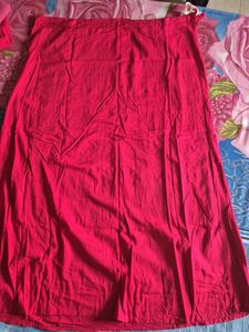 RED COTTON PETTICOAT