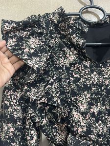 Floral Ruffle Mini Dress