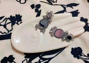 Oxidised Earring