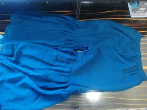 Royal Blue Embroidered Sarara Set