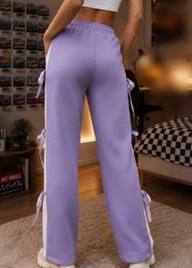 Lavender Sweatpants with Side Ties