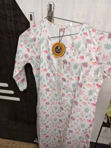 With Discount 10% Chicken Kurti Floral Print