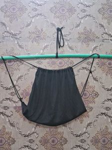 Black Drawstring Backpack