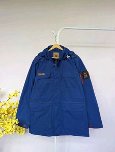 Blue Hooded Jacket