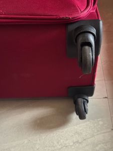 Red Rolling Luggage Suitcase