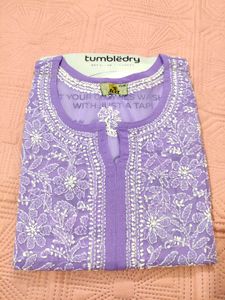 Elegant Lavender Chikankari Kurta 🆕✨🌸💜