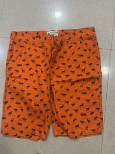 Abercrombie & Fitch Orange Deer Shorts