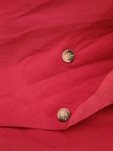 Red Double-Breasted Blazer