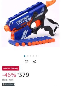 BRAND NEW**** TOY GUN WITH 5 Foam Bullets And