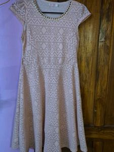 Light Pink Lace Bridesmaid Dress