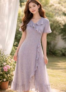 Floral Ruffle Midi Dress