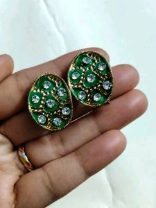 Vintage Green Earrings
