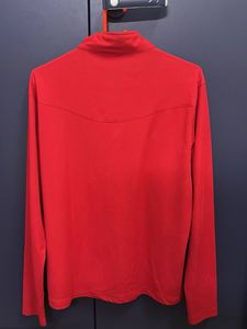 Adidas Red 1/4 Zip Pullover Sweatshirt