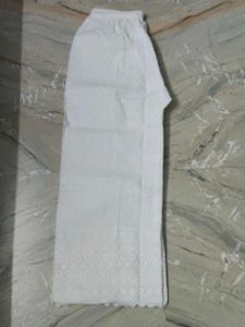 White Chikankari Palazzos