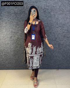 Premium Kota Chex Kalamkari Kurta,Dupatta