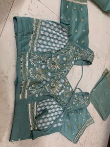 Beautiful Sea Green Lehenga Choli Set