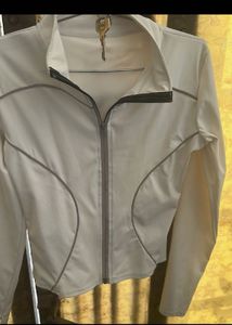White gym  Zip-Up Jacket