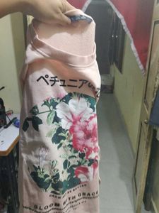 Light Pink Floral Graphic Sweatshirt